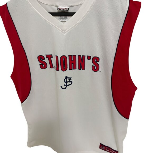 St Johns University Red Storm Basketball Tank Top Mens 2XL Footlocker White - Picture 2 of 6